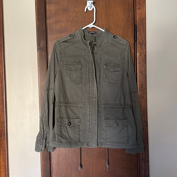 Express Army Green Jacket - size Medium - Picture 1 of 7